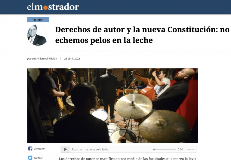 Copyright and the New Constitution: Don't make a mountain out of a molehill